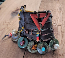 Load image into Gallery viewer, Leather Cuff Bracelet 1071