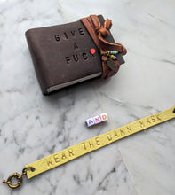 Load image into Gallery viewer, Give a Fu*k leather book