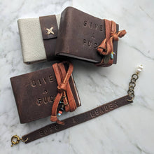 Load image into Gallery viewer, Give a Fu*k leather book